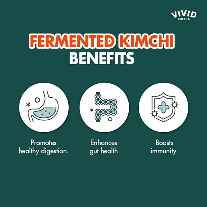 VIVID KITCHEN Kimchi Salsa - Korean Mexican Fusion Condiment - Mild & Hot Flavors - 7.6 oz Bottle - No MSG, No Artificial Preservatives - Plant-Based, Flavorful Salsa for Tacos, Burritos, Topping, Cooking, Dipping, and Grilling