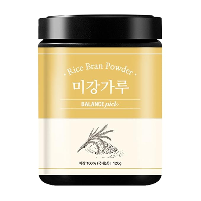 BALANCE PICK Natural Rice Bran Powder 4.23oz - Product of Korea 미강가루/쌀겨 천연팩