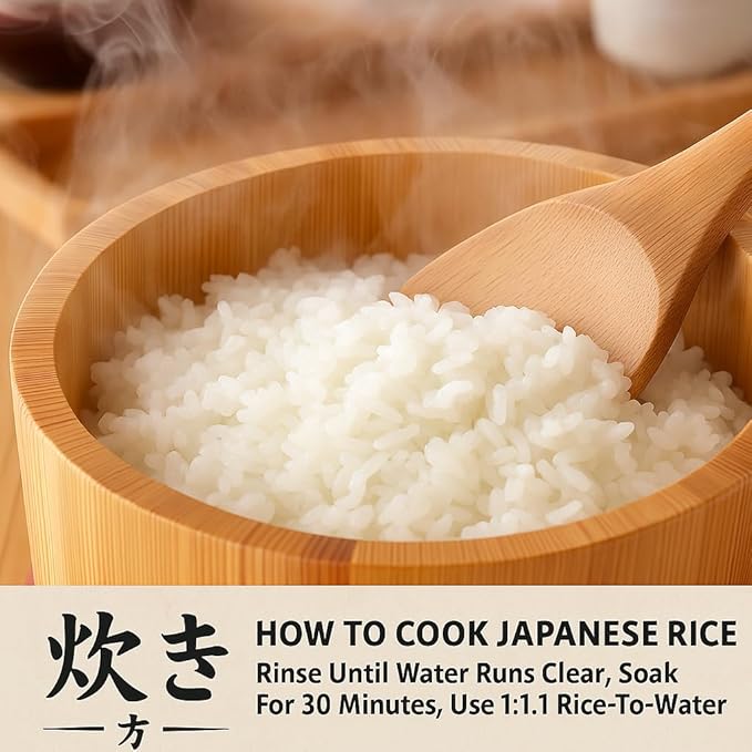 Premium Koshihikari Rice from Niigata – Japan’s Most Celebrated Rice Region | Luxurious Short Grain for Sushi, Onigiri, Donburi & Bento | 精米 新潟県産コシヒカリ – 11 LB / 5 KG