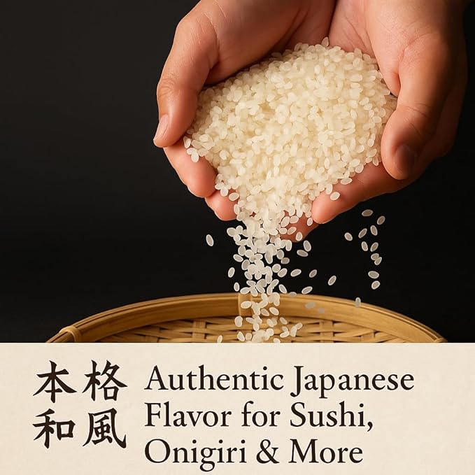 Premium Koshihikari Rice from Niigata – Japan’s Most Celebrated Rice Region | Luxurious Short Grain for Sushi, Onigiri, Donburi & Bento | 精米 新潟県産コシヒカリ – 11 LB / 5 KG