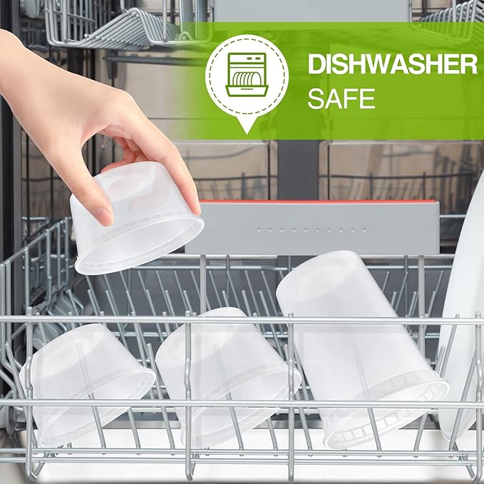 100 Set 8 oz Deli-Containers-with-Lids-Airtight-Plastic-Food-Storage-Containers-with-Lids-Soup-Slime-Overnight-Oat-To-Go-Containers