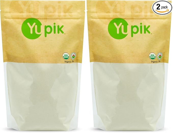 Yupik Organic Gluten-Free Rice Flour, Brown, 2.2 lb, Non-GMO, Vegan, Gluten-Free (Pack of 2)