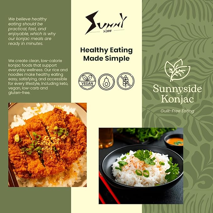 "konnyaku rice 2 packs Vegan,Gluten Free, Keto Friendly,Paleo, Kosher,Low Carbs 0 Fat, low calorie konnyaku high fiber rice 100g*10 1-20 packs